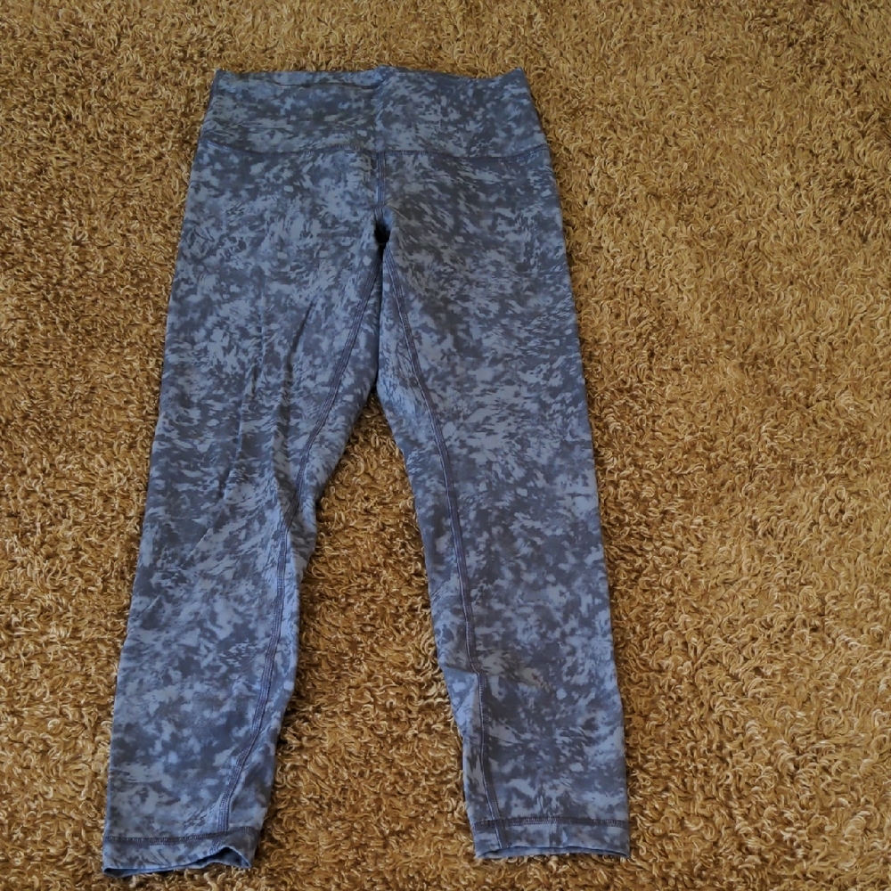 lululemon athletica Blue Patterned Leggings